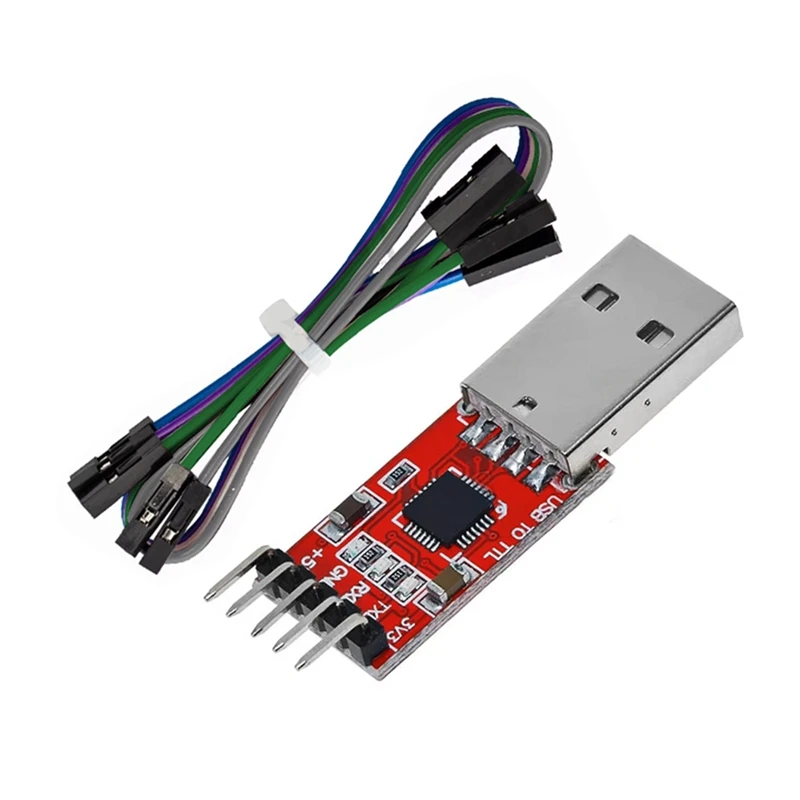 DIDI 3 Buah CP2102 USB 2.0 Ke TTL 5-Pin Adaptor Seri USB Ke TTL Modul Konverter Seri untuk UART STC 3.3V dan 5V