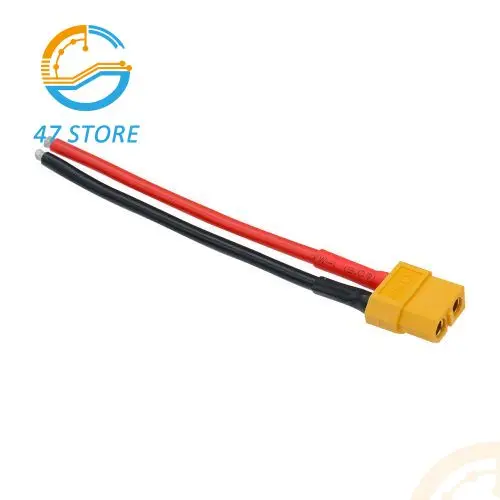 XT60 Female  / Male Plug Battery Connector To XT60 Male Plug Adapter Connector With 14AWG Silicone  Flexible Wire Connector