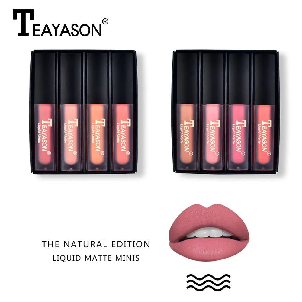 Liquid Matte Waterproof Lip Gloss Set Long Lasting Non-stick Cup Kawaii Essence Mineral Dupes Makeup Hidratante Labial Lip Oil