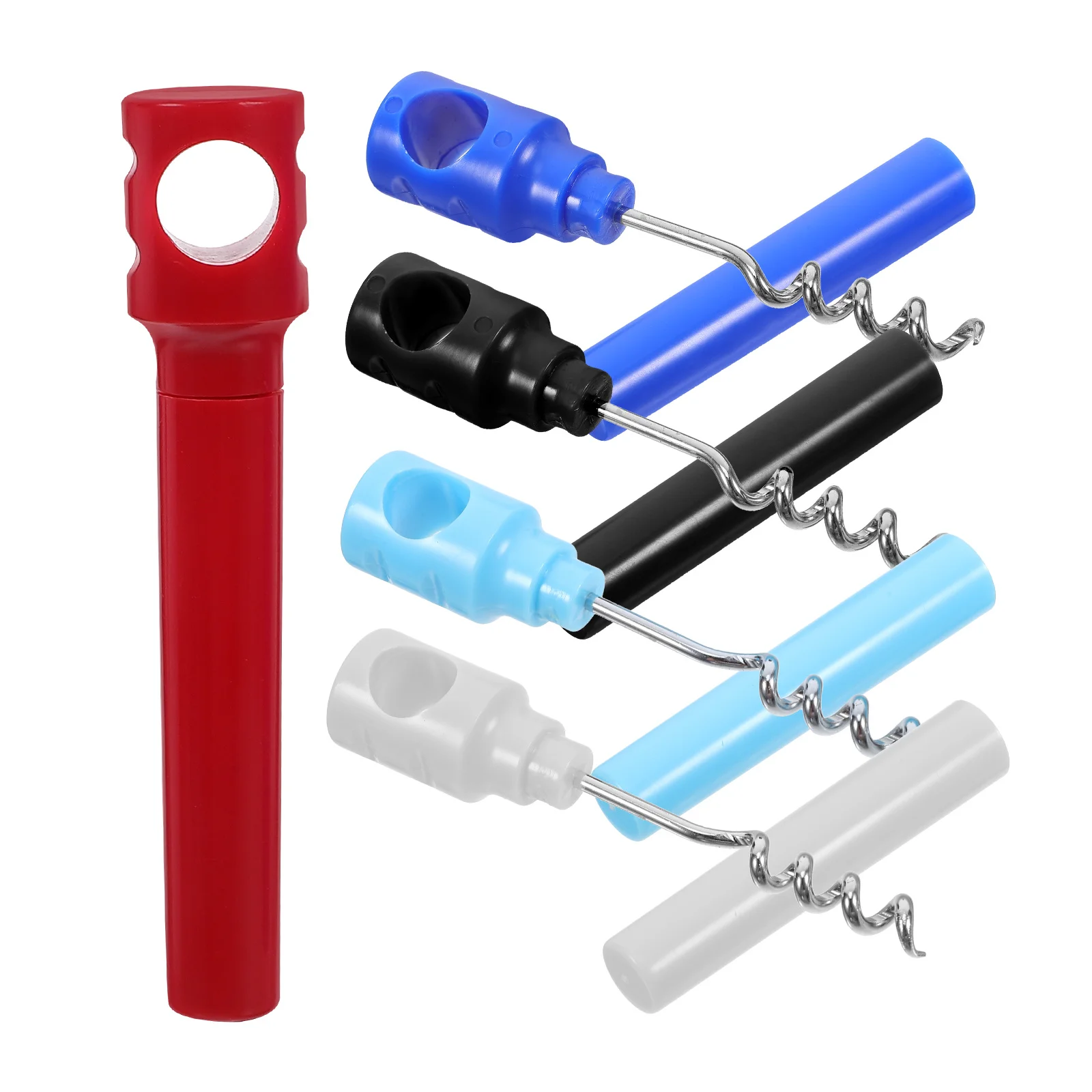 

5Pcs Wine Bottle Opener Portable Travel Corkscrew Screw in Bottle Cap Remover Useful Bar Tool Outdoor Picnic Party Gadget