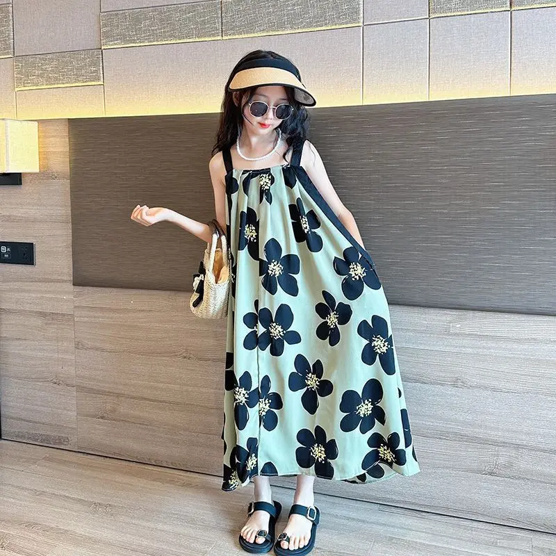 beach dress short sleeve Tropical Floral Print Tiered V-Neck Short Sleeve A-Line Maxi Sundress