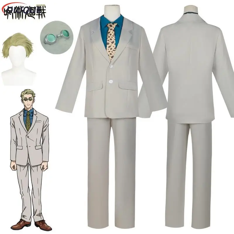 

Nanami Kento Cosplay Costume Wig Glasses Men Suit Tie Pants Uniform Outfits Anime Halloween Carnival Party Outfit