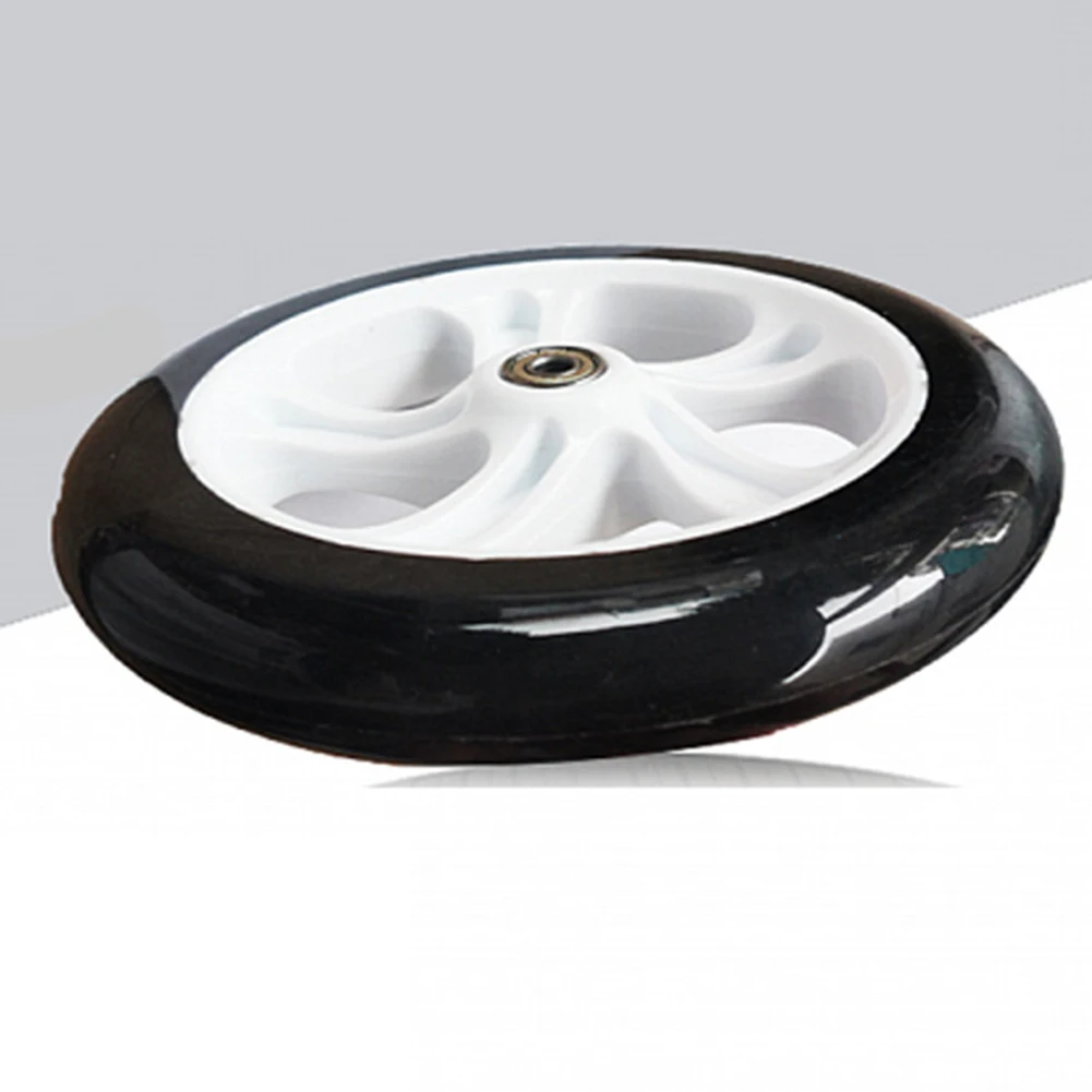 Kick Scooter Wheels para adultos Rodas sólidas Alta elasticidade Roda de substituição para cadeira de rodas 200mm