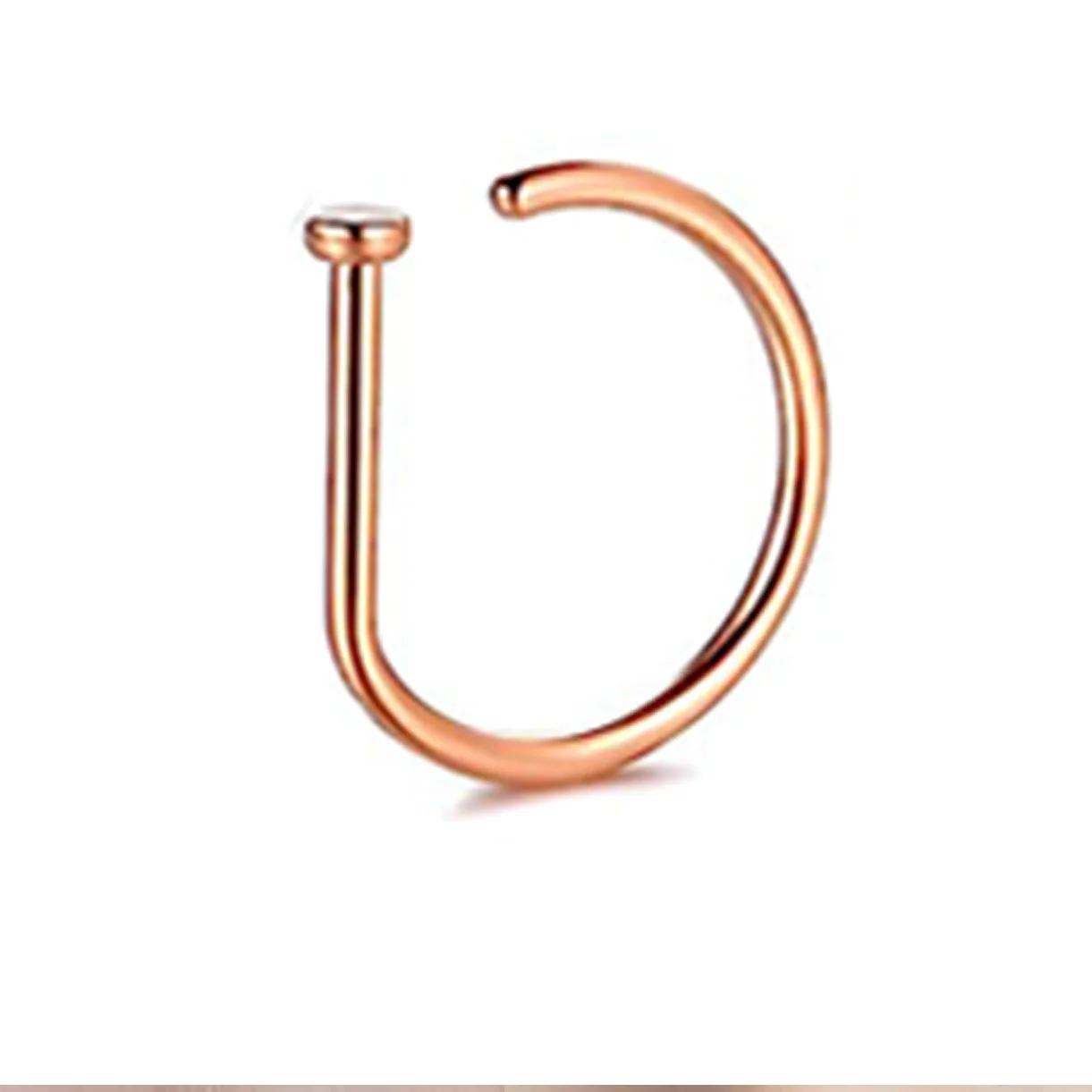 Künstlicher Nasenring zum Aufstecken aus Edelstahl, nicht durchdringend, Nasenclip, Körperschmuck, Unisex, minimalistisch, Punk