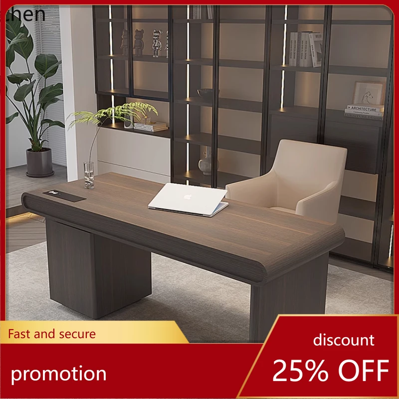 

HT solid wood premium light luxury home living room sofa back writing desk bedroom with drawers desk