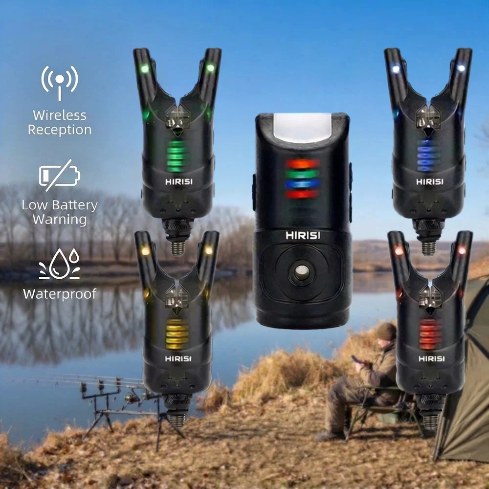 Alarma carpfishing inalámbrica Hirisi HRS1 – Indicador picada LED - imagen 3