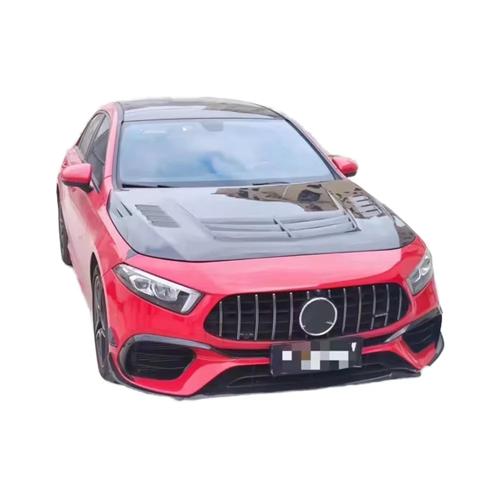 

For - A-Class W177 Carbon Fiber Engine Hood W177 High-quality Carbon Fiber Material Engine Hood and Nose Cover