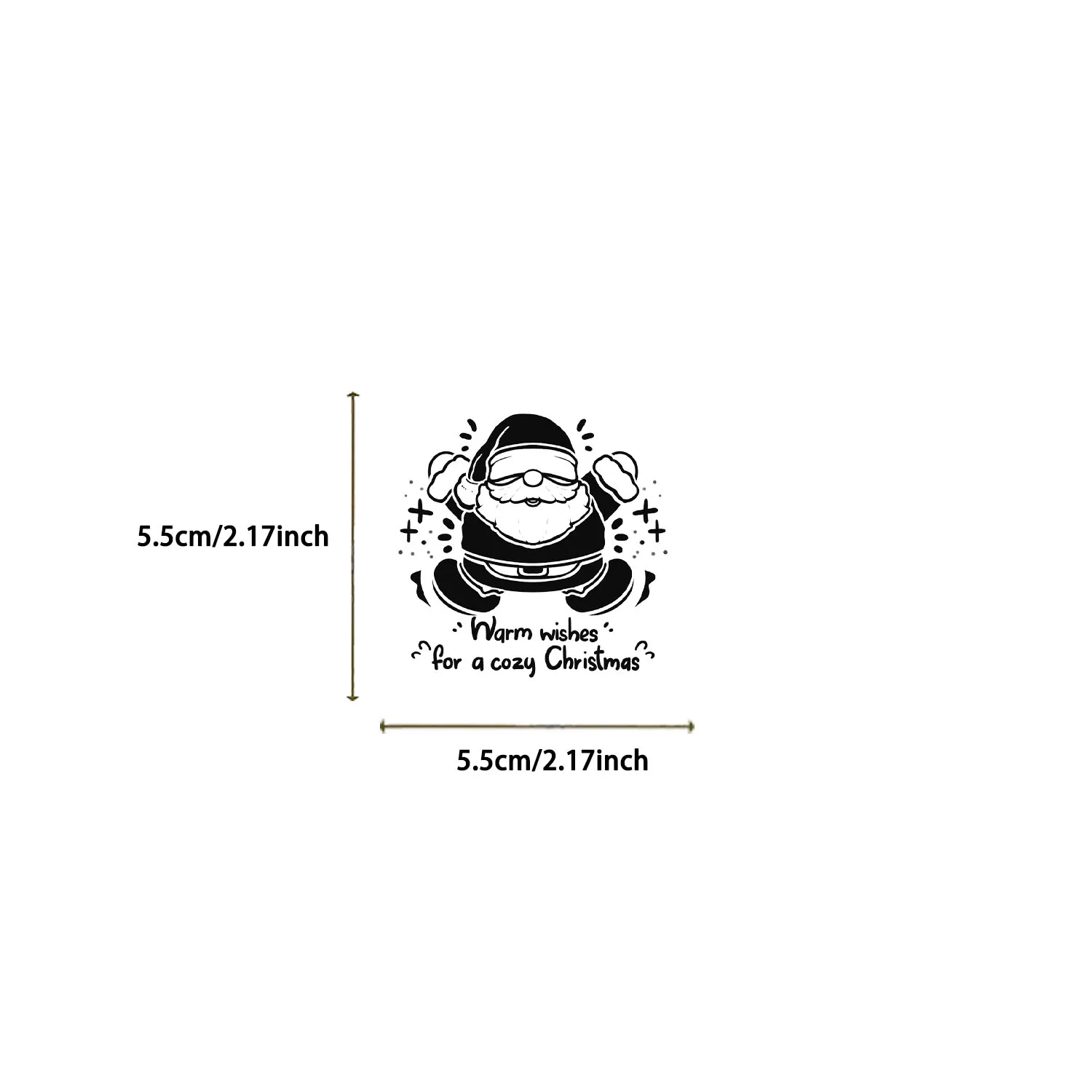 50 adesivi natalizi colorati con inchiostro, custodia per telefono fai da te, adesivo giocattolo da tavolo con tazza d'acqua isolata per laptop