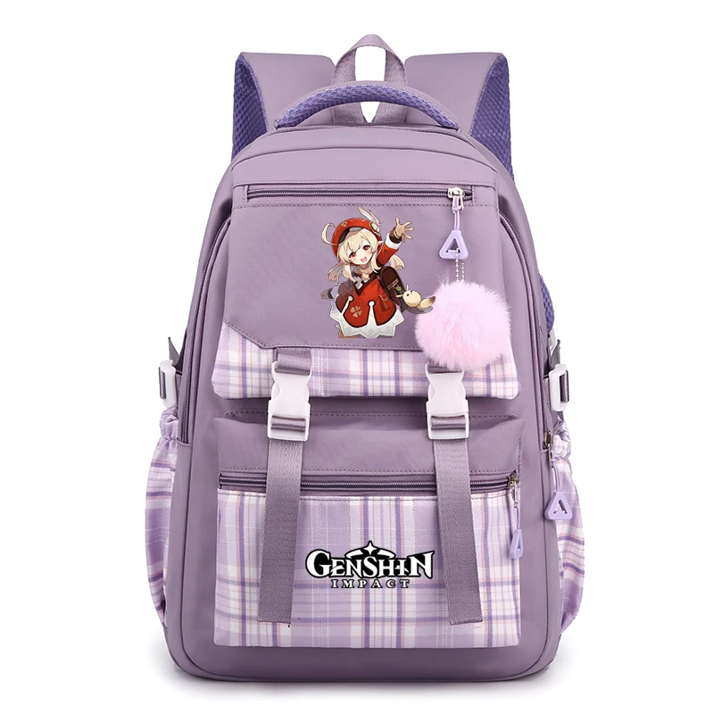 

Children's Backpack Genshin Impact Schoolbag Boys Girls Kawaii Backpack Primary Hight Quality Kids Bookbag Back To School Gifts
