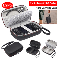 1/2Pcs EVA Protective Storage Bag for Anbernic RG Cube Anti-Drop Travel Case Portable Carrying Case withPocket Hand Strap Zipper