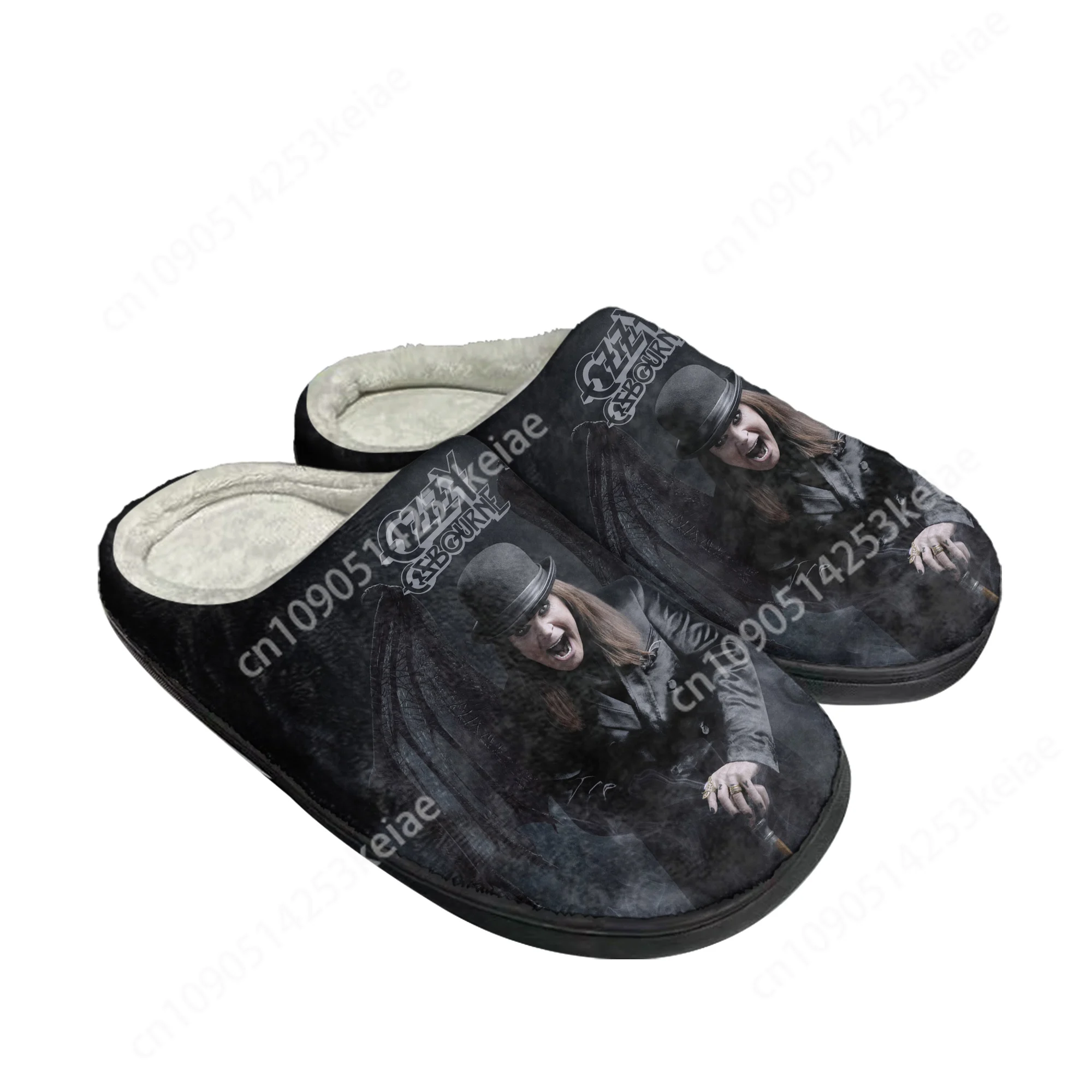 Ozzy Rock Singer Osbourne Home Cotton Custom Slippers Mens Womens Sandals Plush Casual Keep Warm Shoes Couple Thermal Slipper