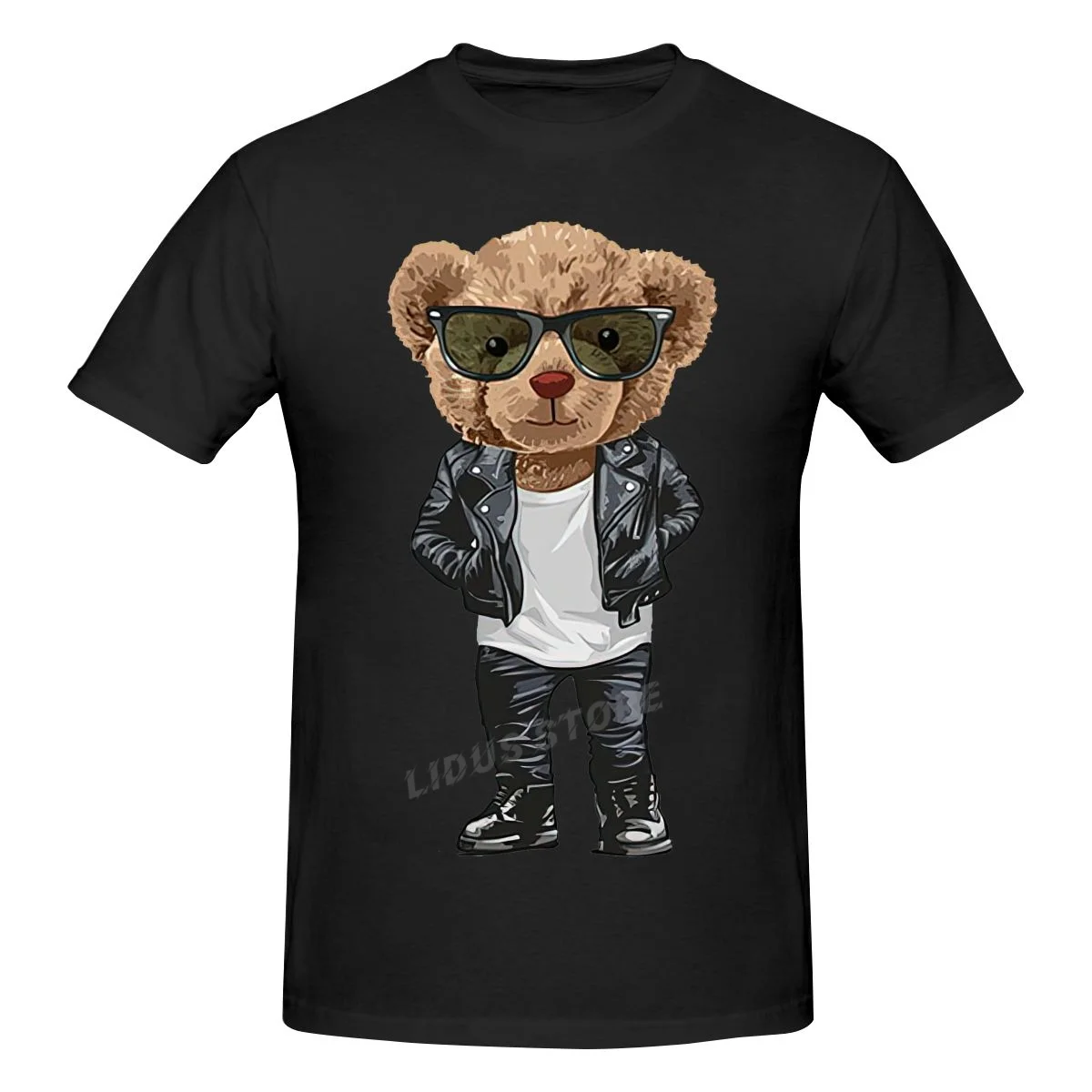 

Fashion Hipster Teddy Bear T shirt Harajuku Streetwear Short Sleeve T-shirt 100% Cotton Graphics Tshirt Brands Tee Tops