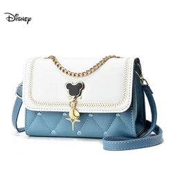 Disney-Cute Mickey Crossbody Bolsa de Ombro para Mulheres, Bolsa Feminina, Multifuncional, Alta Qualidade, Marca de Luxo, Moda