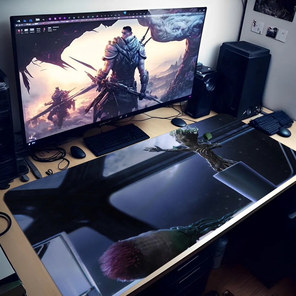 Disney Groot Guardians of The Galaxy Mousepad In Stocked Laptop Gaming Mice Mousepad Size for large Edge Locking Keyboard Pad