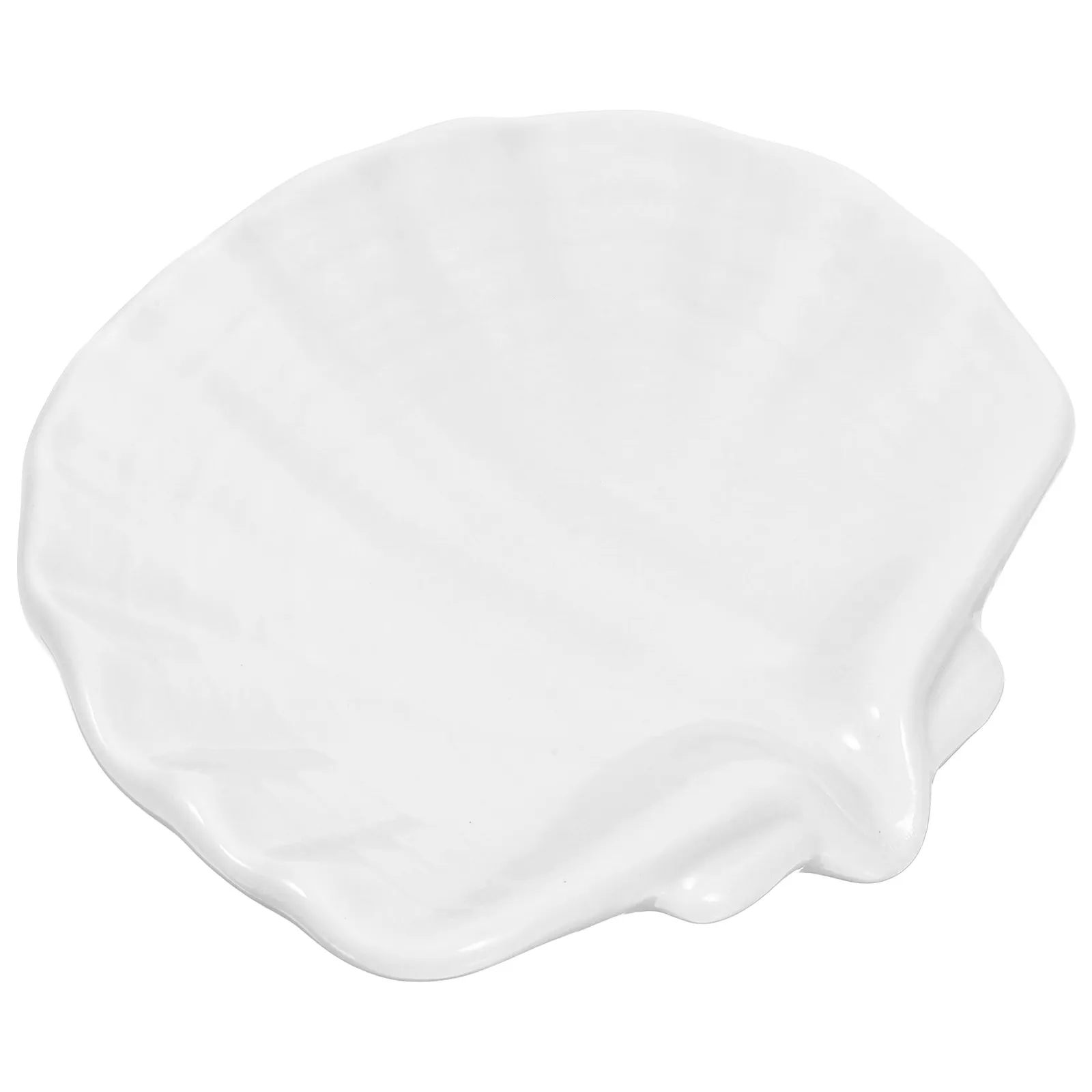 Ceramic Shell Soap Holder Fast Drying Soap Dish for Bathroom Kitchen Sink Countertop Multipurpose Tray