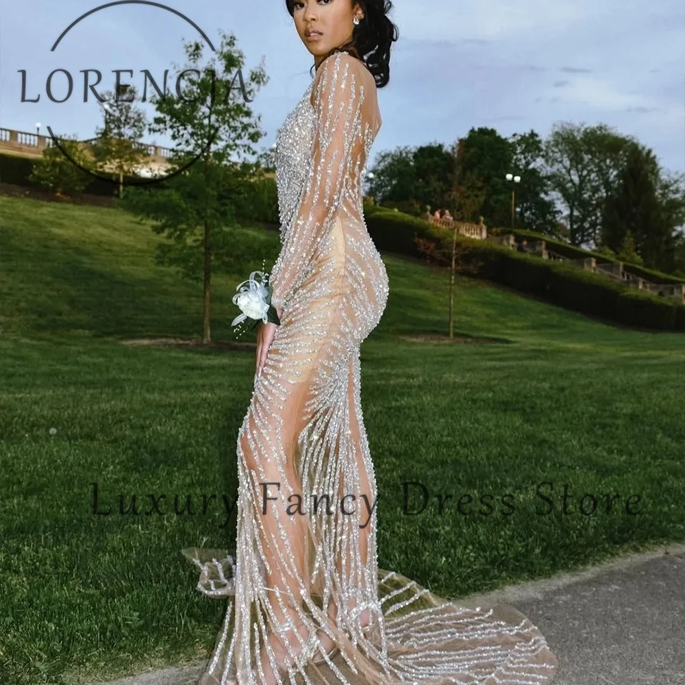 

Sexy Prom Dresses 2025 Glitter Sequin Mermaid Wedding Banquet Party Gowns Customized vestidos largos fiesta Woman's Dress