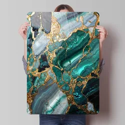 Abstract Marble Kintsugi Metal Poster Garage Decoration Living Room Custom Metal Signs for Wall Art Decoration Retro New Decor