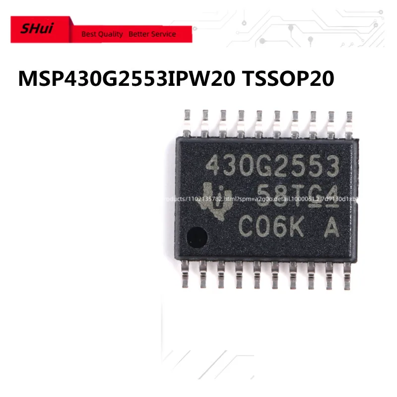 

5pcs-20pcs//LOT MSP430G2553IPW20 430G2553 TSSOP-20 16 bit microcontroller (MCU) New original