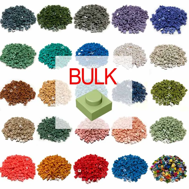 

Smartable Bulk Plate 1x1 (New Arrival 24 Colors ) Building Block Brick MOC Parts DIY Pixel Art Toys Compatible 3024 2300pcs/Lot