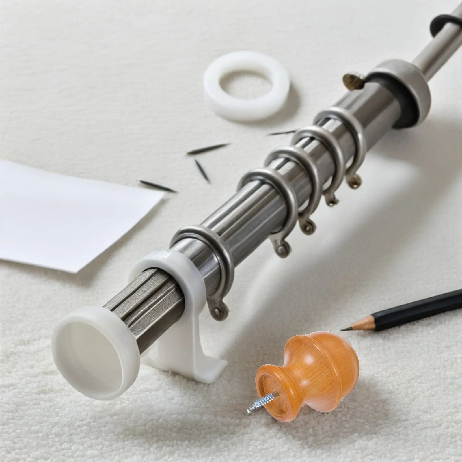 

2 шт. деревянных наконечников для карнизов - резные заглушки в форме гриба с натуральной отделкой для штанг 29 мм - декоративная фурнитура для гостиной