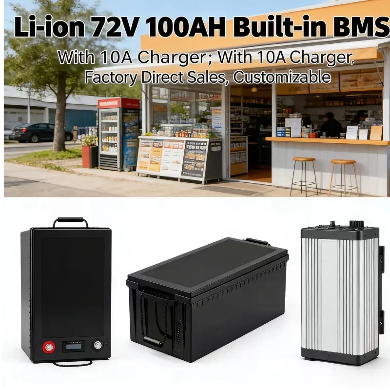 

72V 100Ah Lithium Battery with Smart BMS for 7000W-14KW Electric Scooter, Electric Motorcycle, Go-Kart, Off-Road Vehicle, Outdoo