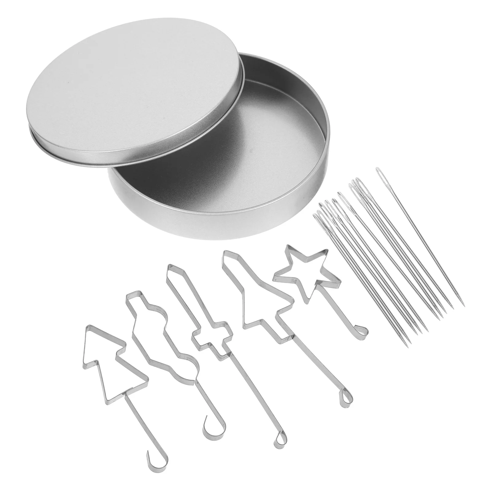 

3Pcs Sugar Cookie Mold Candy Making Tools Cake Cookies Molds for Baking Christmas Silver Bakery Stamp Pastries Easy Clean