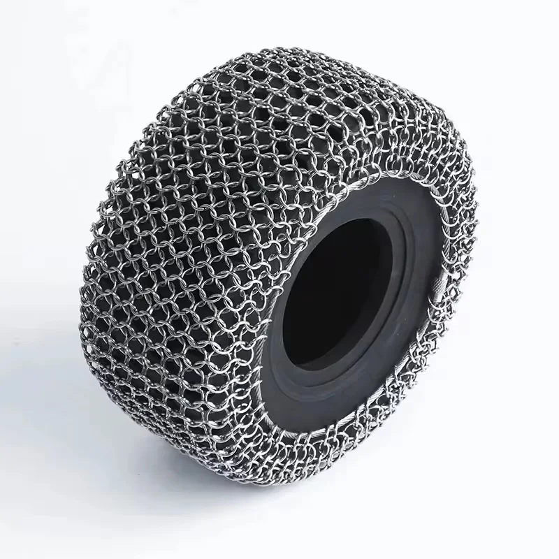 

JDM 198 Loader Snow Chains for 1/14 ZW370 RC Hydraulic Loader Tire Metal Anti-skid Chain Wheel Loader RC Car Accessories