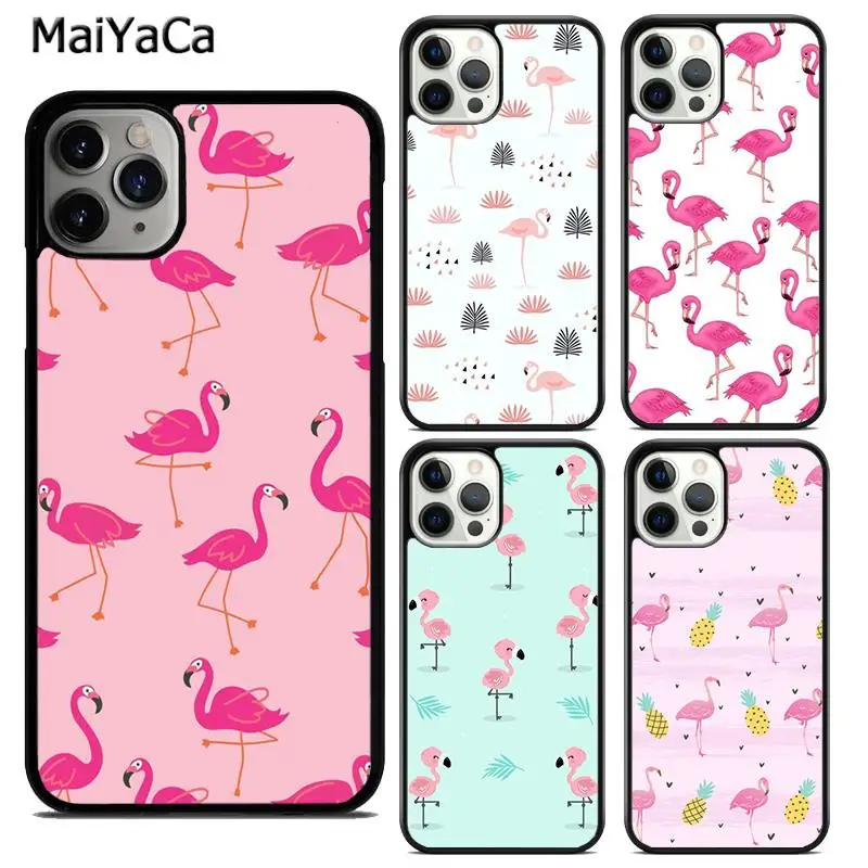 MaiYaCa Animal Flamingo Phone Case Cover For iPhone 16 15 SE2020 6 6s 7 8 plus 11 12 mini 13 14 pro max shell  coque