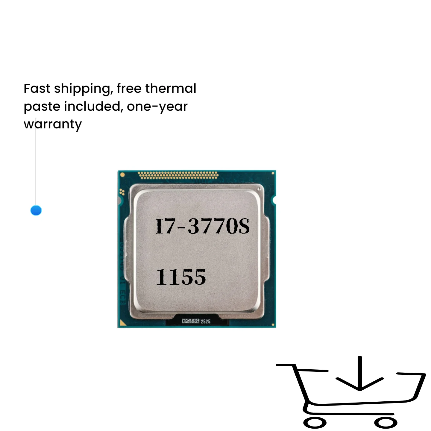 

Процессор Core i7 3770S i7-3770S, 3,1 ГГц, LGA 1155, настольный процессор