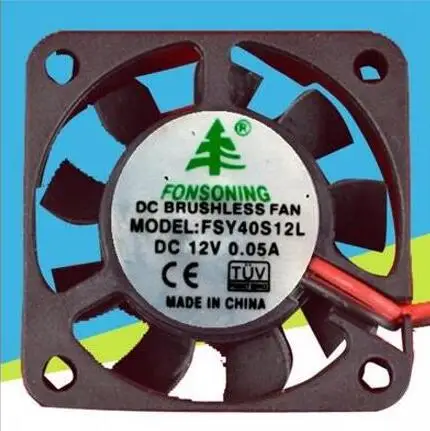 

FONSONING FSY40S12L DC 12V 0.05A 40x40x10mm 2-Wire Server Cooling Fan