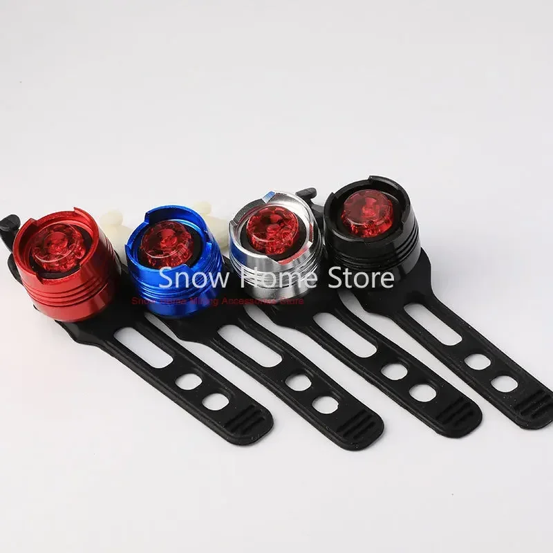 LED Aluminum Alloy Taillights, Bright Ruby Lights, Safety Warning Helmet  Bicycle Frog Equipment