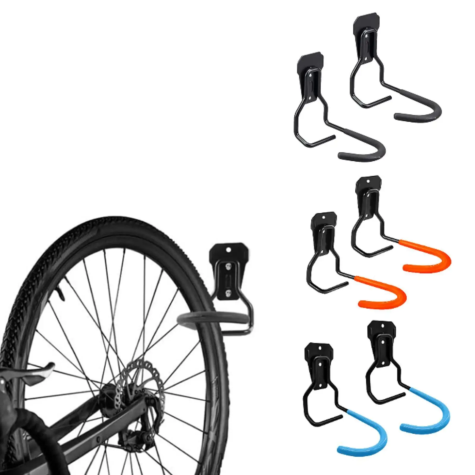 Wall Mounted Bicycle Hooks Strong Iron Rack Stand Indoor Ceiling Hanger Storage for Bike Road MTB Accessories