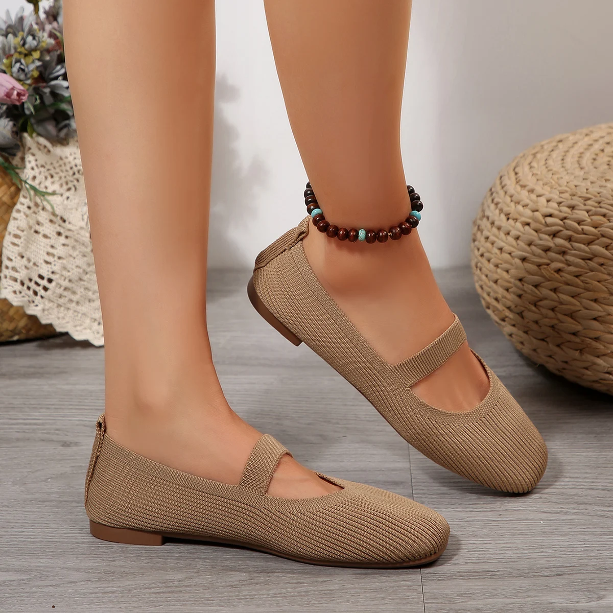 Neue Modische Komfortable Mesh Flache Müßiggänger Retro Atmungsaktive Casual Frauen Leichte Flache Schuhe Zapatos De Mujer – Detail 4