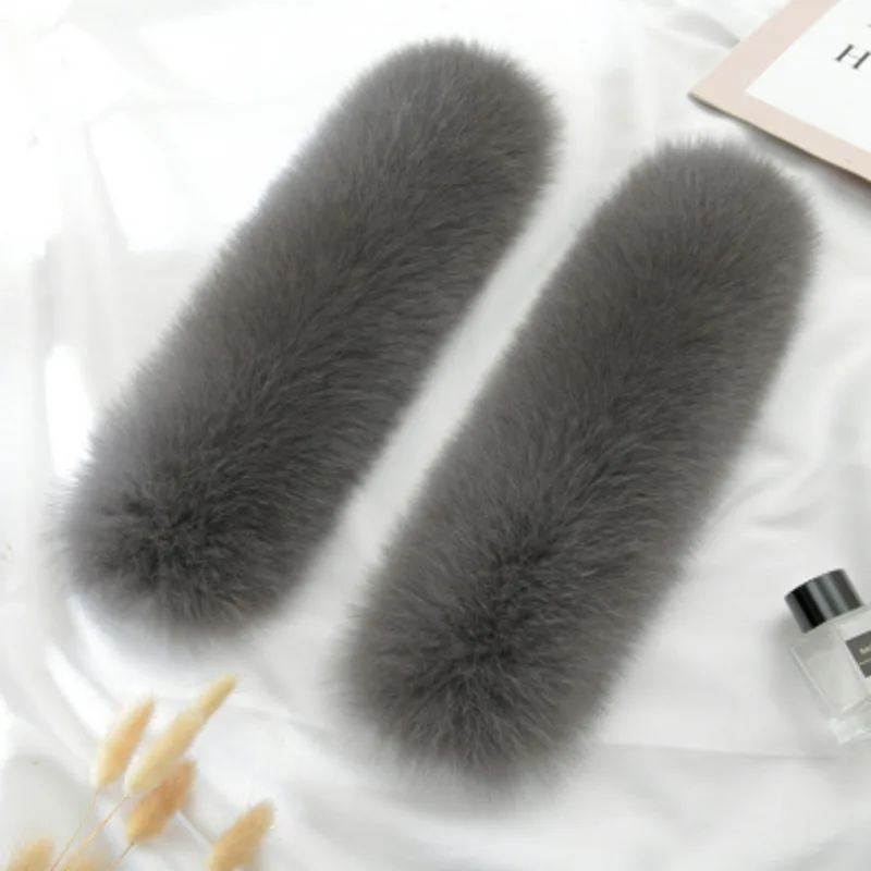 Manset Bulu Rubah Asli Untuk Wanita, Mode Musim Dingin, Manset Bulu Hitam, Penghangat Pergelangan Tangan Wanita, Manset Bulu Hangat, Gelang Bulu Alami Dekoratif