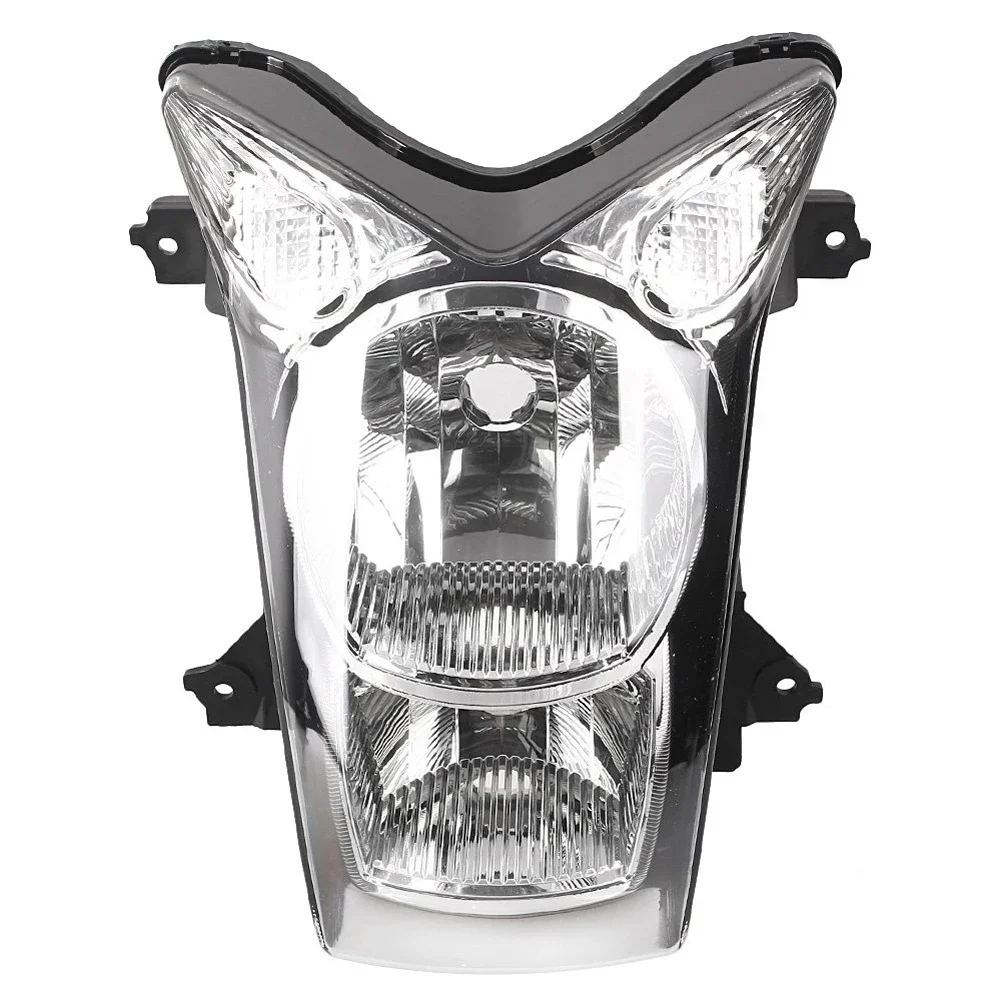 Motorcycle Front Headlight Lamp Assembly For Kawasaki ER-6N 2009-2010 Clear Lens