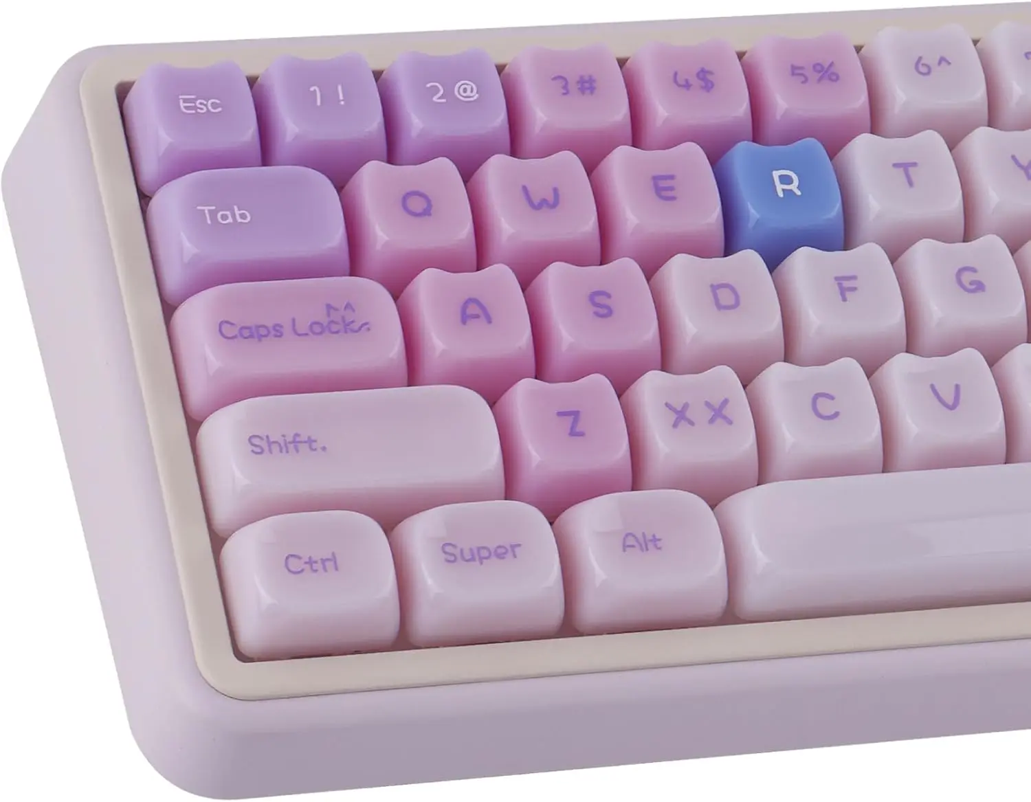 148 Keys Translucent Creamy Jelly Cute Keycaps Profile Custom Keycap for Cherry Gateron MX Swithes Mechanical Keyboards