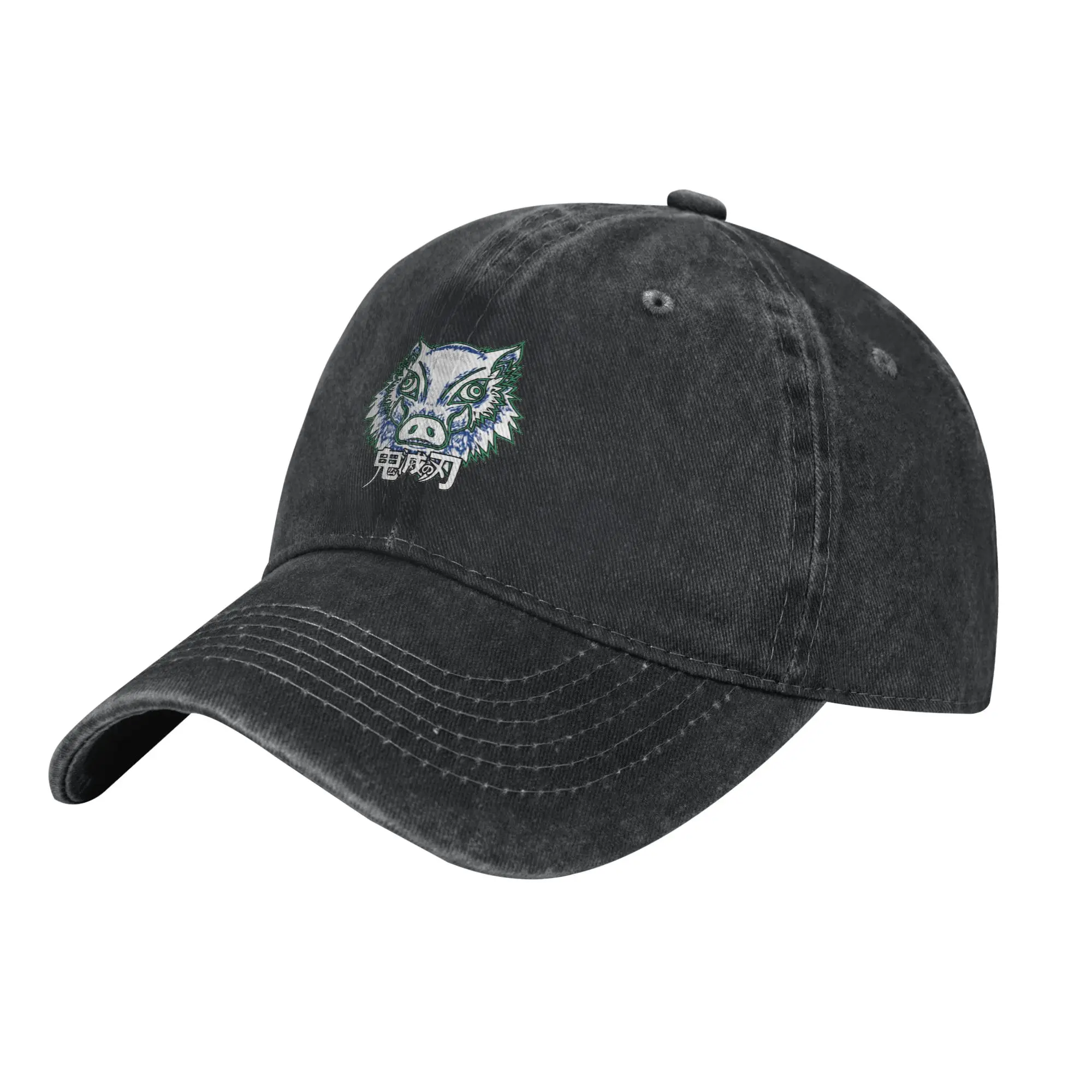 Inosuke Breath of Beast Demon Slayer Men Baseball Caps Denim Hats Cap Vintage Outdoor Running Golf Adjustable Snapback Cap