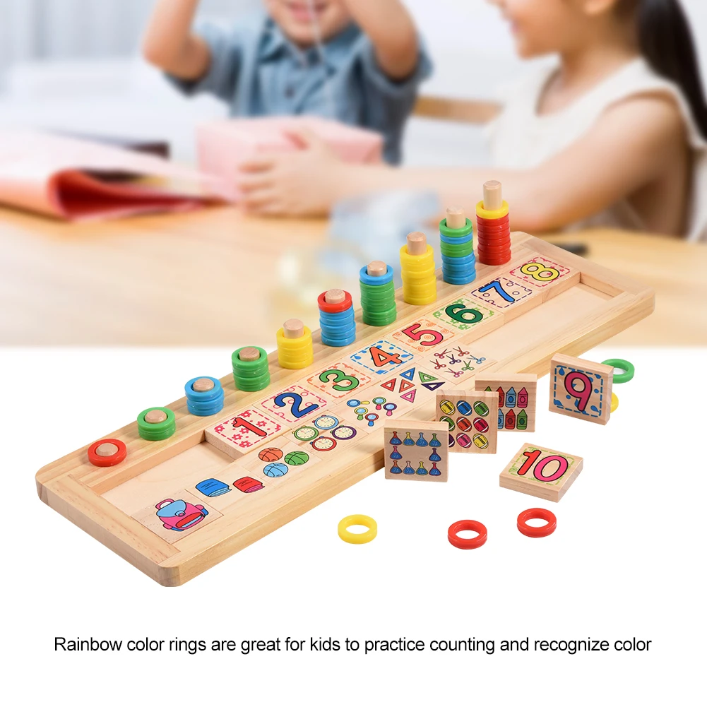 

Educational Wooden Funny Wooden Number Counting Early Learning Educational Kids Children Gift