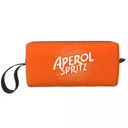 Cocktail Alcohol Drink Bar Makeup Bag Pouch Waterproof Aperols Spritz Cosmetic Bag Toiletry Small Makeup Pouch Storage Bag