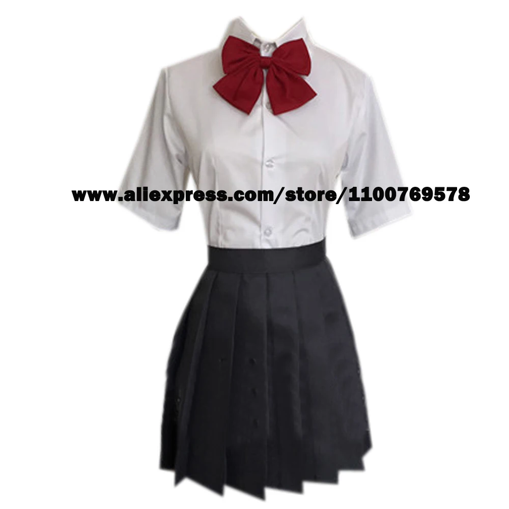 Custom size Miyamizu Mitsuha JK Uniform School Girls Uniform Costume Cosplay Women Full Set