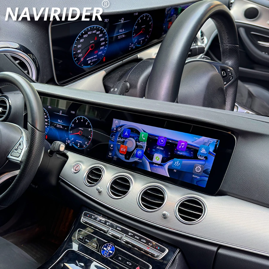 

Автомагнитола 12.3+12.3 дюйма для Mercedes Benz E-класса W213 NTG5.0/5.5 2016-18, Android 14, видеоплеер, GPS-навигация, медиа, CarPlay