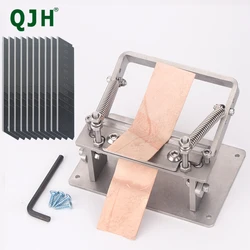 Leather Thinning Machine, Cowhide Shovel Thinning Machine, Manual DIY Stainless Steel Belt Vegetable Tanned Leather Thinning Mac