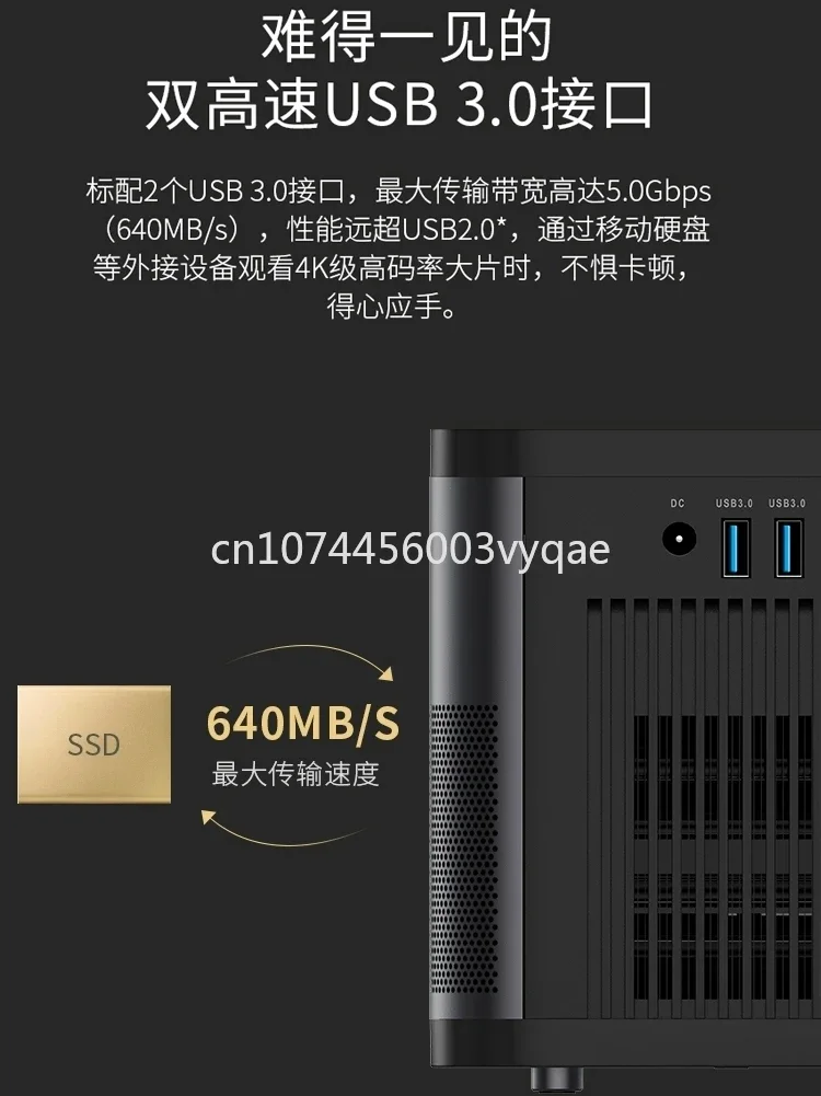 Dangbei New F3 Projector Home Living Room Bedroom HD Smart Projector Mobile Phone Projection Screen Small Projector