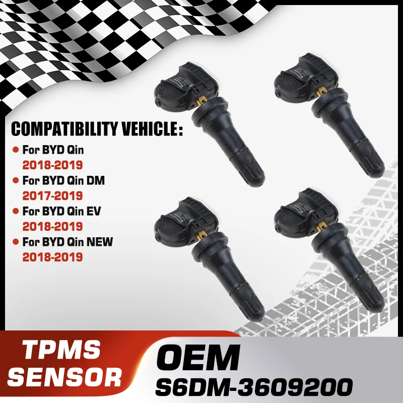 

1/4PCS TPMS Tire Pressure Monitor Sensor For BYD Qin 2018-2019 BYD Qin DM 2017-2019 BYD Qin EV 2018-2019 BYD Qin NEW 2018-2019