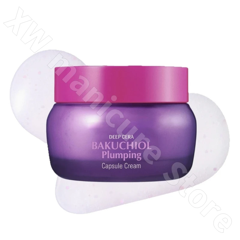 Korea Bakuchiol Plumping CapsuleCream Moisturizing Firming, Brightening and Diminishing Fine Lines Facial Cream 50g