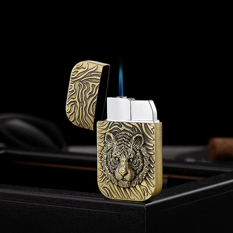 

Creative Network Red Lighter Kerosene Lighter Langsheng Kerosene Lighter Tiger Head Constantine Pixiu Wholesale Male Gift