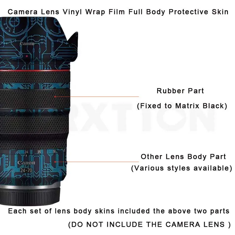 RF 24 70 Camera Lens Sticker 3M Vinyl Wrap Protective Skin Waterproof Film Decals Accessories for Canon RF 24-70mm F2.8L IS USM