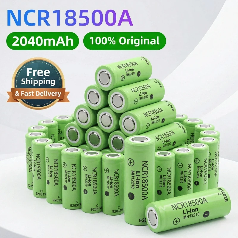 

Original NCR18500A 3.7V 2040mAh Li-ion Rechargeable Battery for Panasonic Flashlight LED Torch Power Tools Replacement Cells