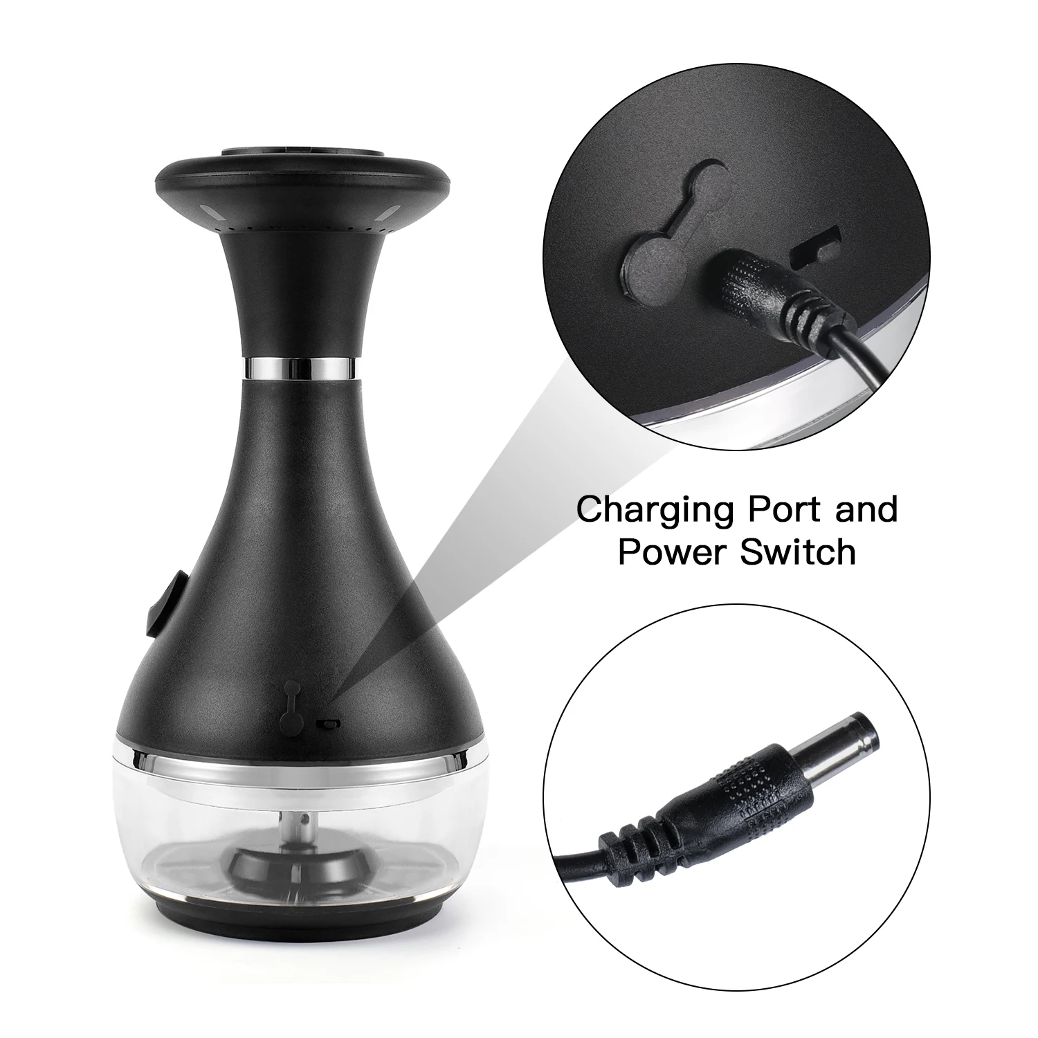 جديد فاخر النرجيلة الكهربائية المحمولة عالية الجودة التدخين الشيشة الشيشة مجموعة LED المواد الشيشة #4