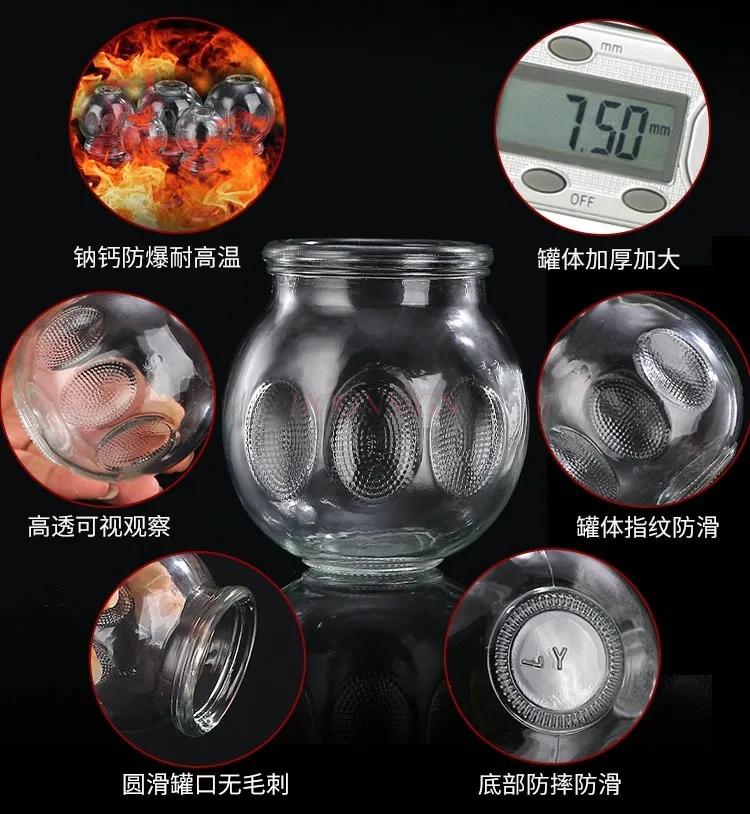 12 pcs Thick Glass Cupping Set for Professionals traditional Chinese medicine specialized cupping set